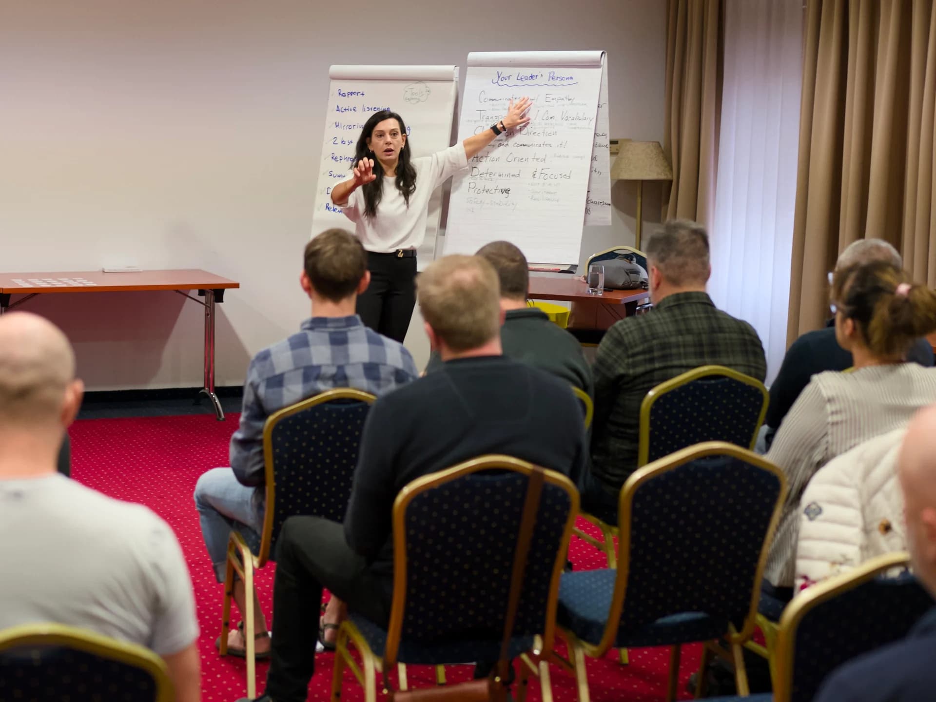 Leadership workshop in session